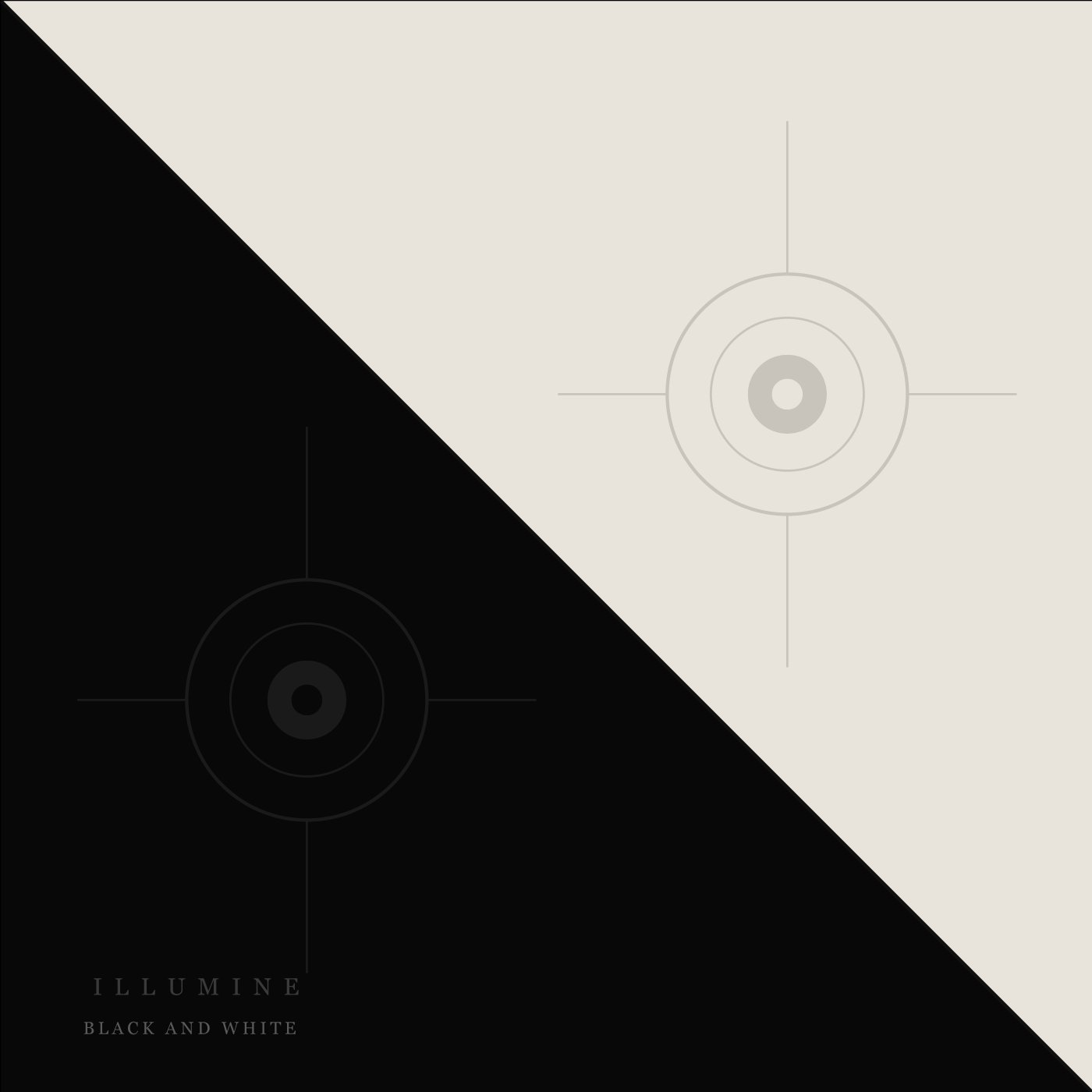 illumine — Black and White single cover